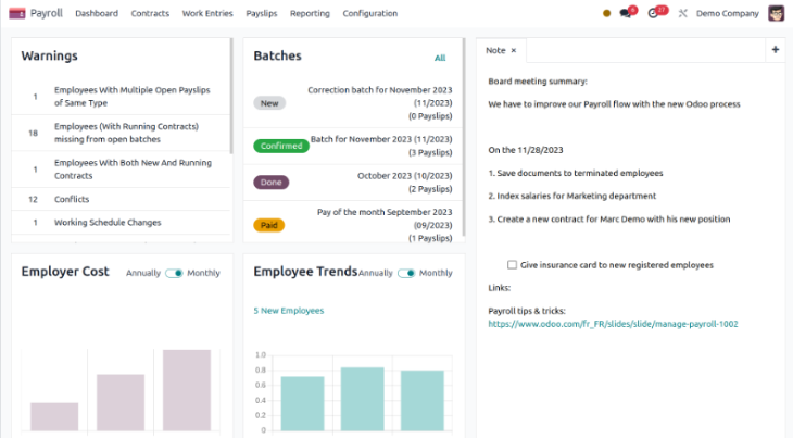 comprehensive payroll management system Odoo Payroll Management Module